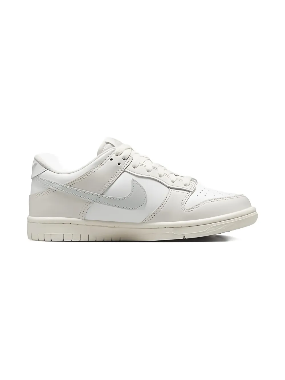 Nike Kids Dunk Low "White Light Silver Phantom" sneakers