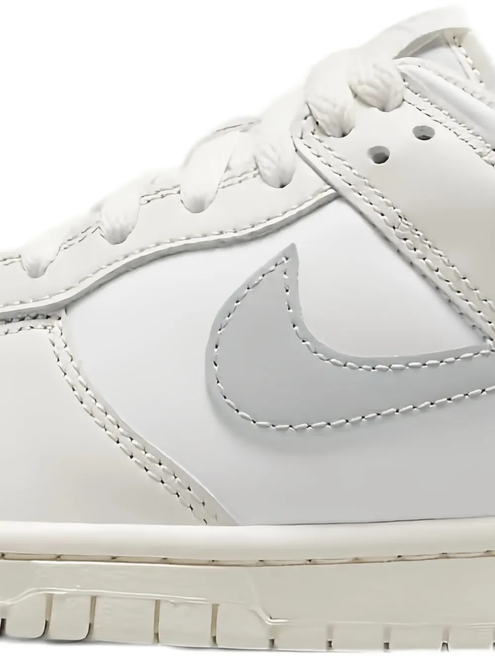 Nike Kids Dunk Low White/Light Silver Phantom sneakers - Wit