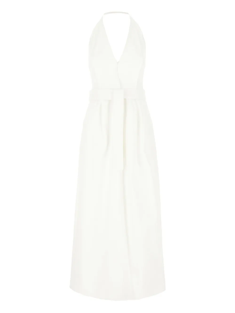 Max Mara V-neck belted dress | White | Image 1