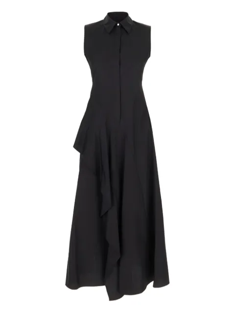 Max Mara ruffle-detail collared dress