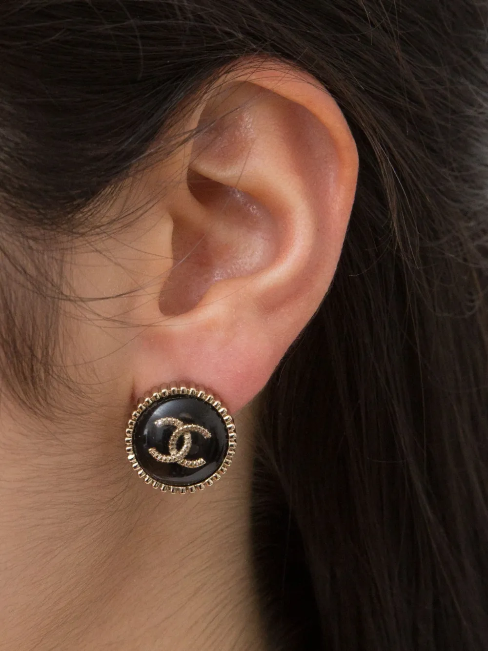 CHANEL Pre-Owned aretes con logo CC 2000 | Image 2
