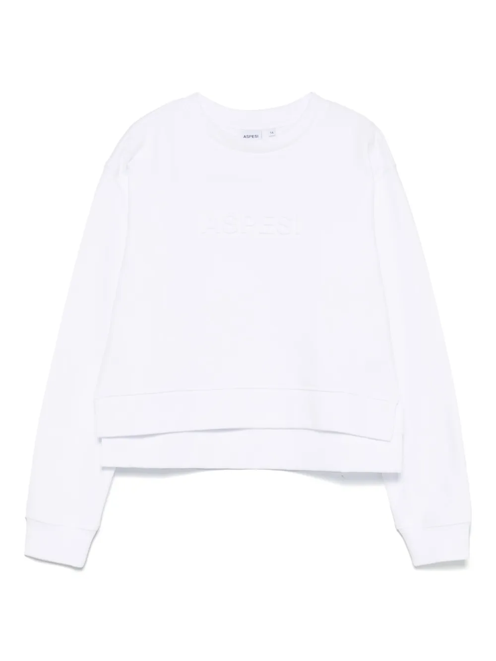 Aspesi Kids T-shirt met logo-reliëf Wit