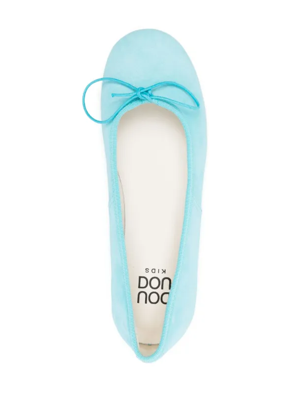 Douuod Kids Ballerine In Pelle Scamosciata Blu FARFETCH IT