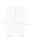 TEDDY & MINOU embroidered babygrow (set of three) - White