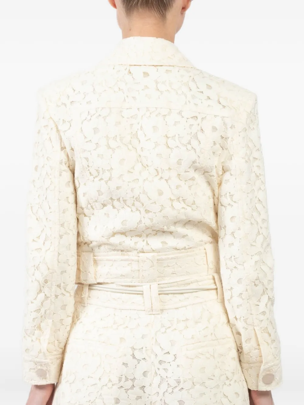 ZIMMERMANN Jack van katoenblend met kant Beige