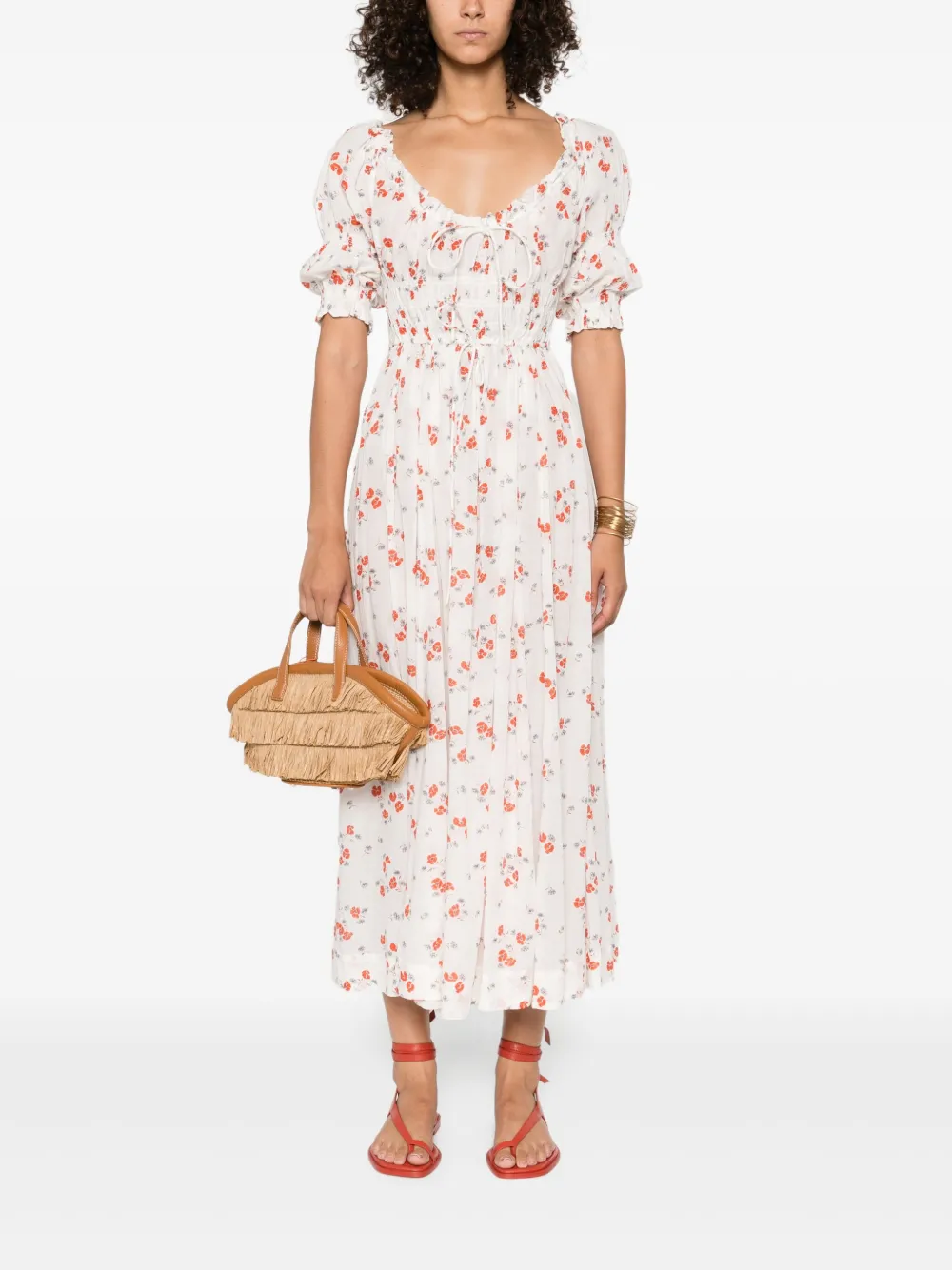 DÔEN Ischia maxi-jurk - Bruin