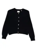 DÔEN fine-knit button-up cardigan - Blue