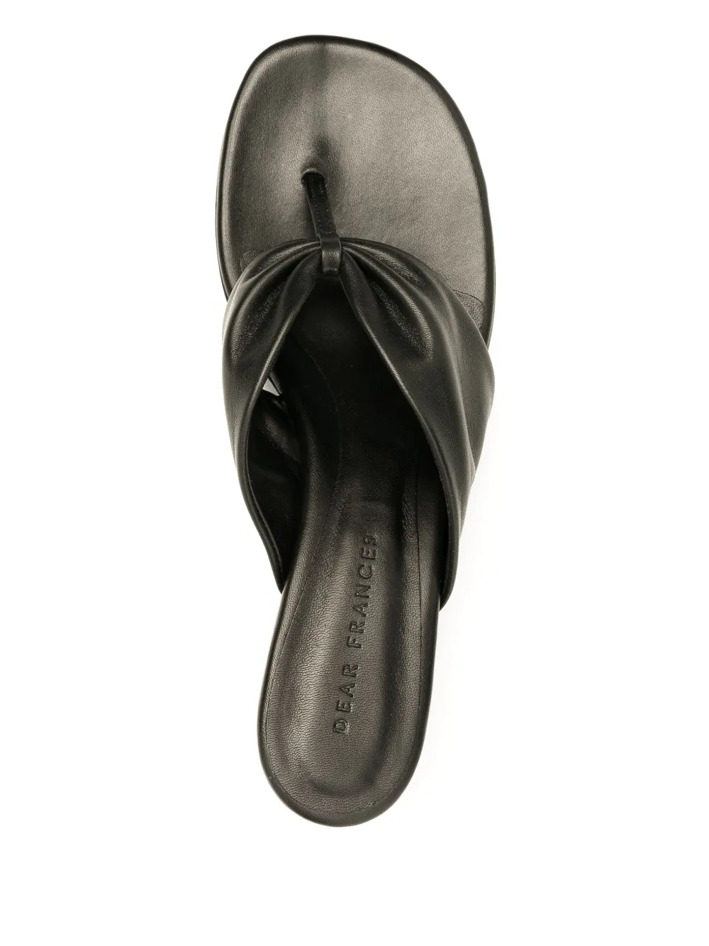Dear Frances 45mm leather mules Black