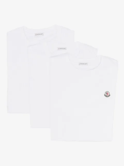 Moncler logo-patched T-shirt (set of three)