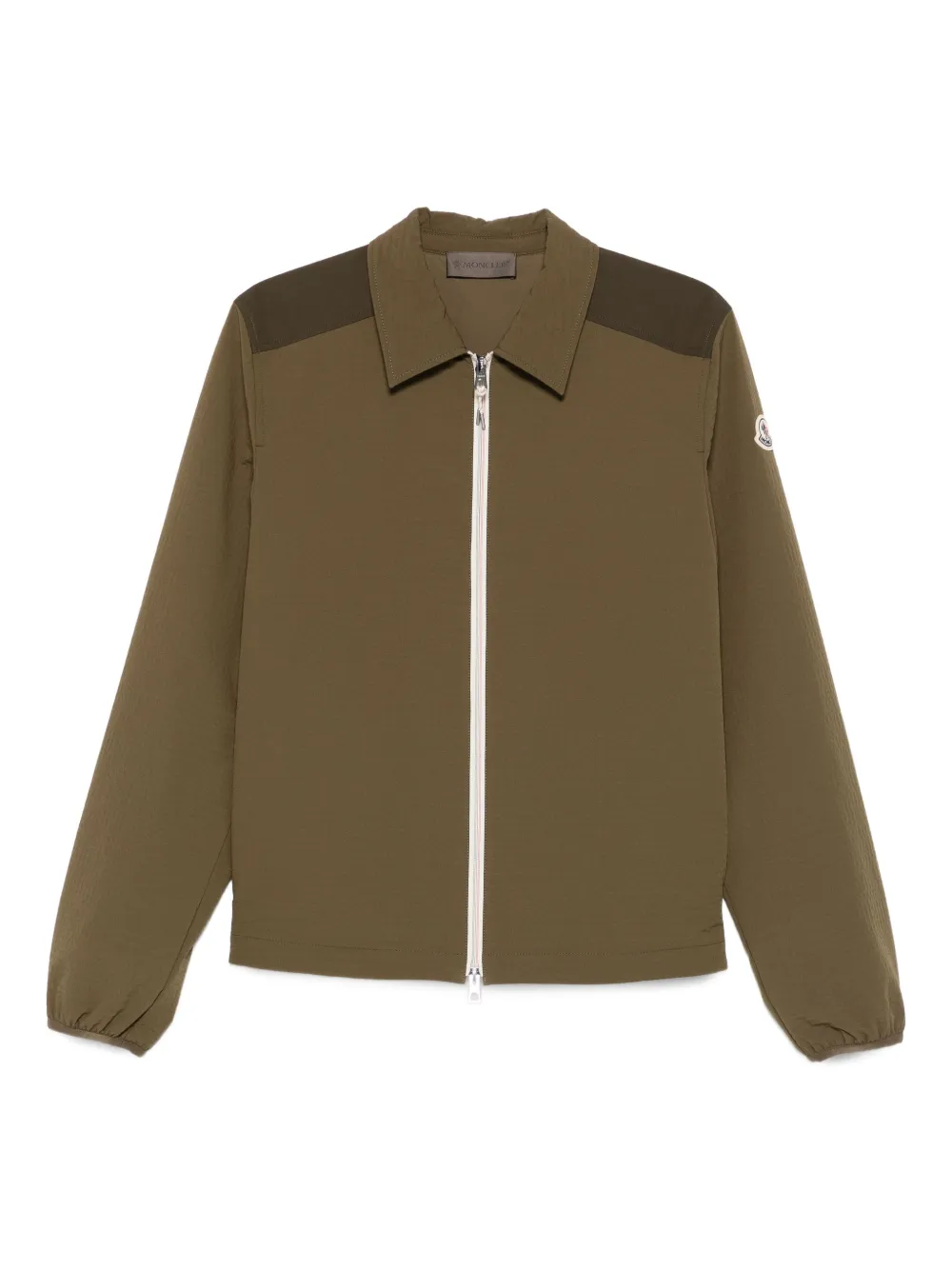Moncler ジップアップ シャツ - グリーン Moncler ジップアップ シャツ - グリーン