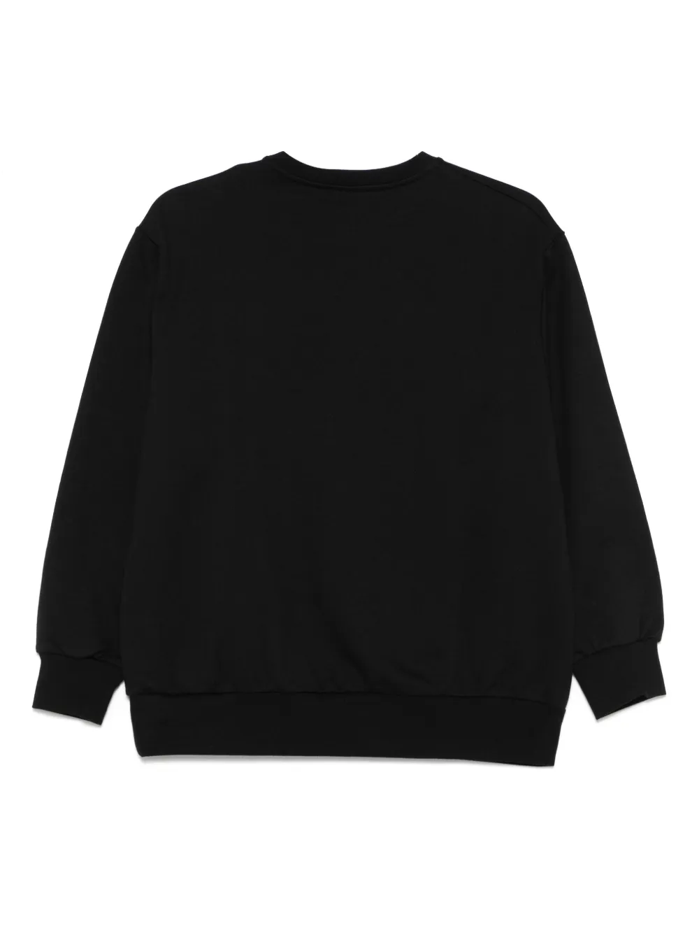 Shop Elisabetta Franchi La Mia Bambina Logo-embellished Sweatshirt In Black
