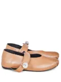Gloria Coelho leather ballerina shoes - Neutrals