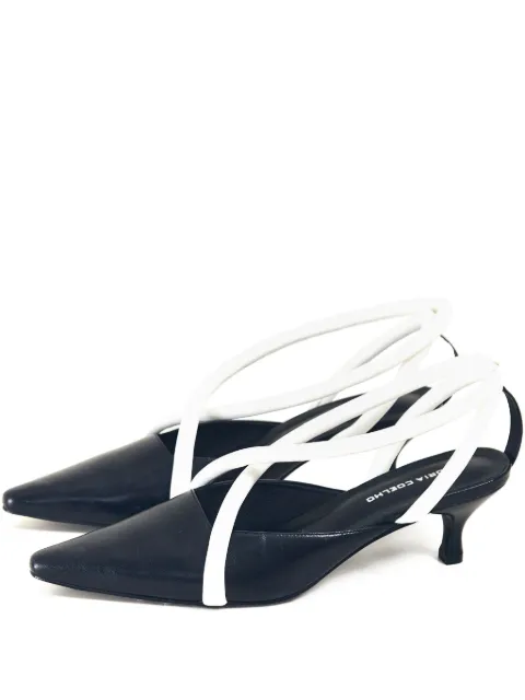 Gloria Coelho Leren pumps