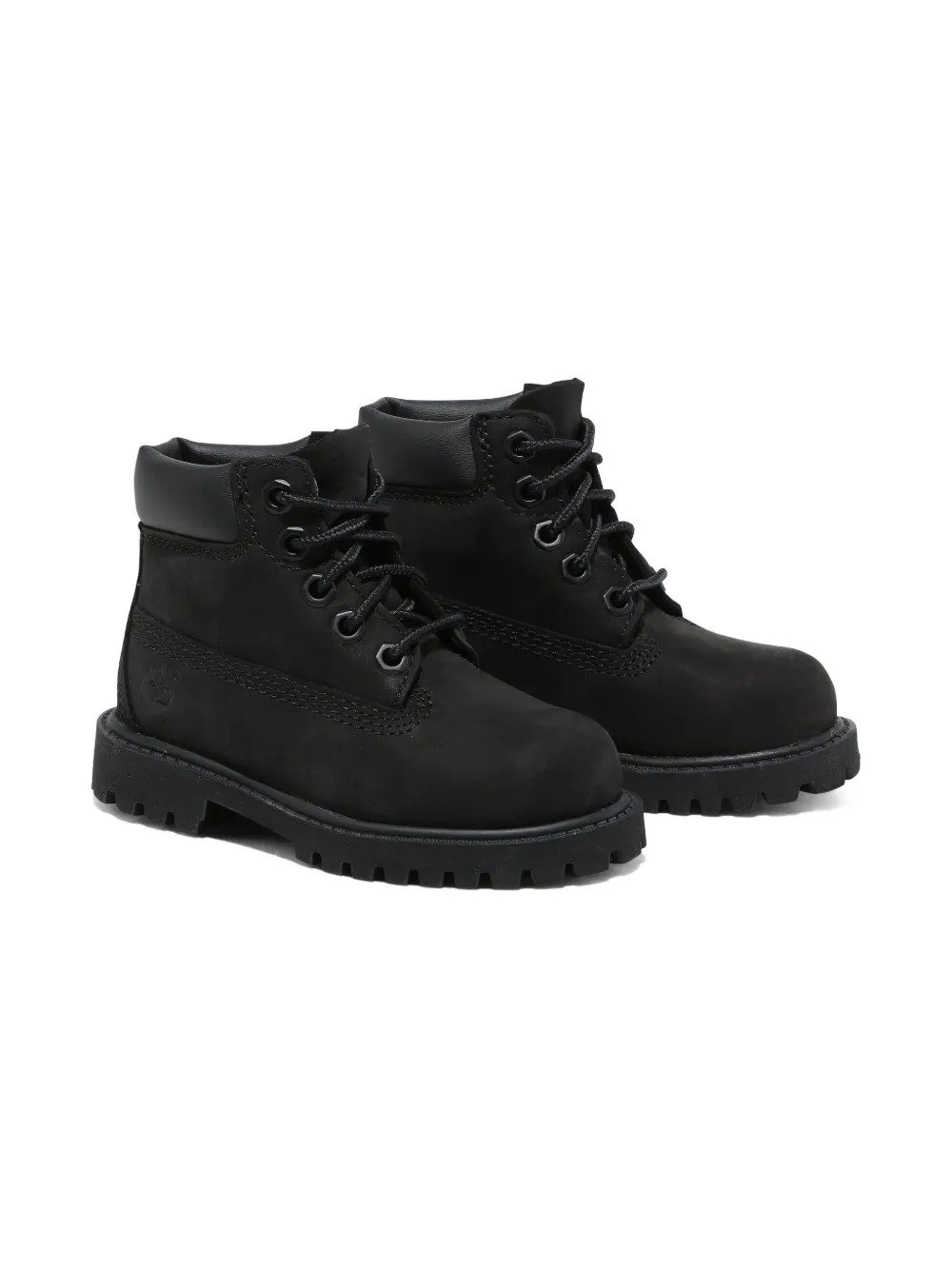 Timberland Kids leather boots - Zwart