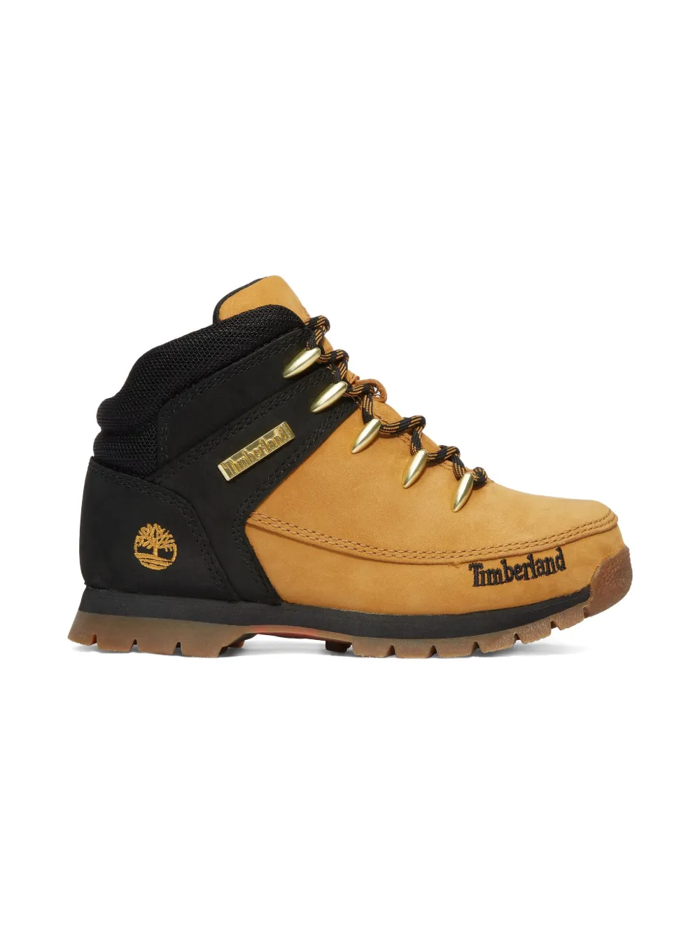 Timberland Kids logo-embroidered boots Neutrals