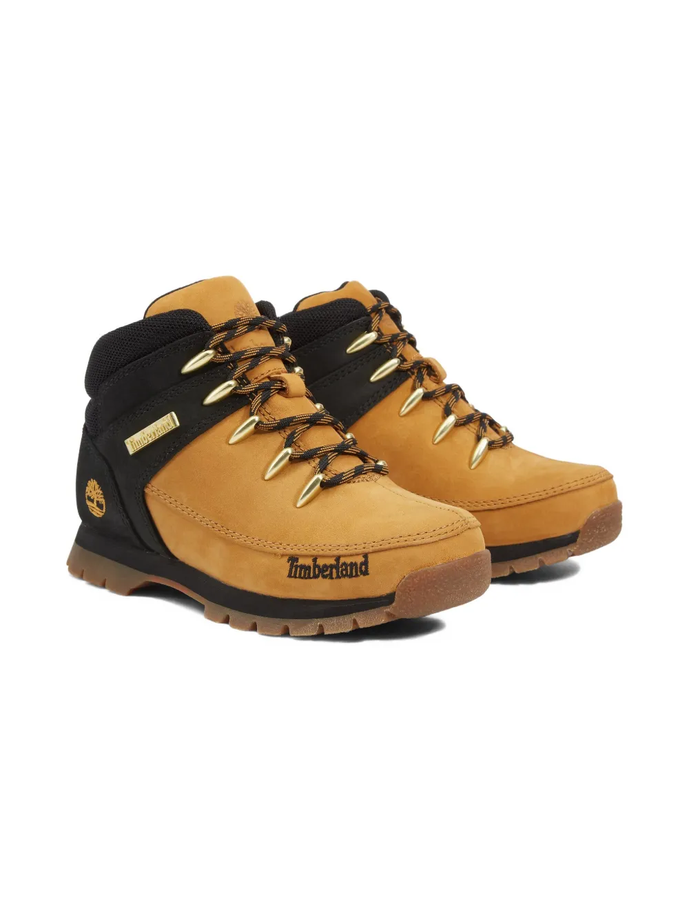 Timberland Kids logo-embroidered boots - Beige
