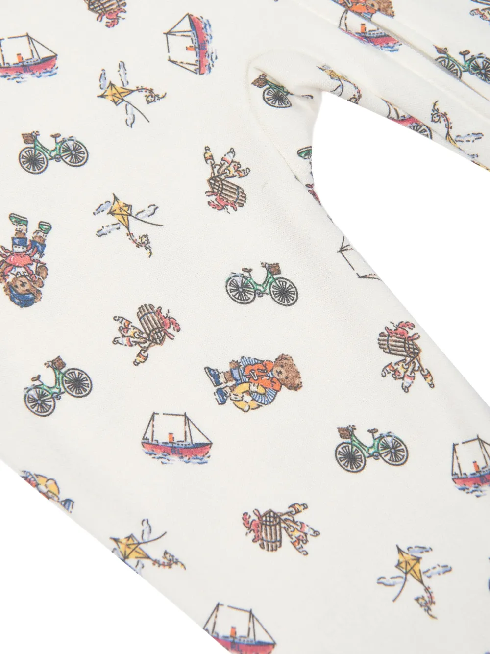 POLO RALPH LAUREN KIDS Romper met print Wit