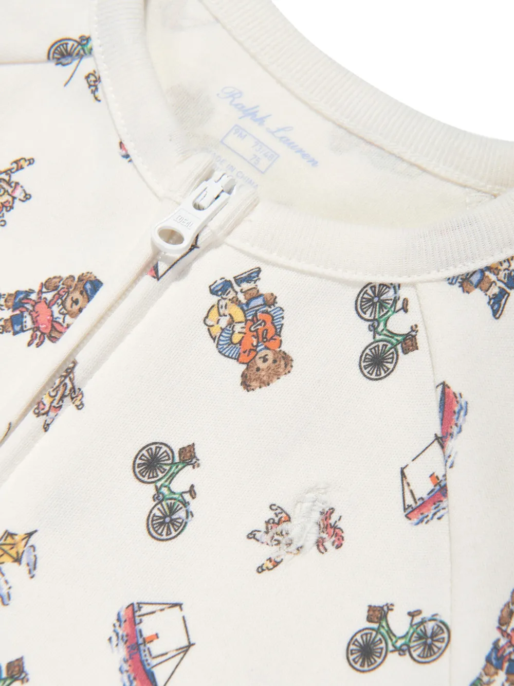 POLO RALPH LAUREN KIDS Romper met print Wit