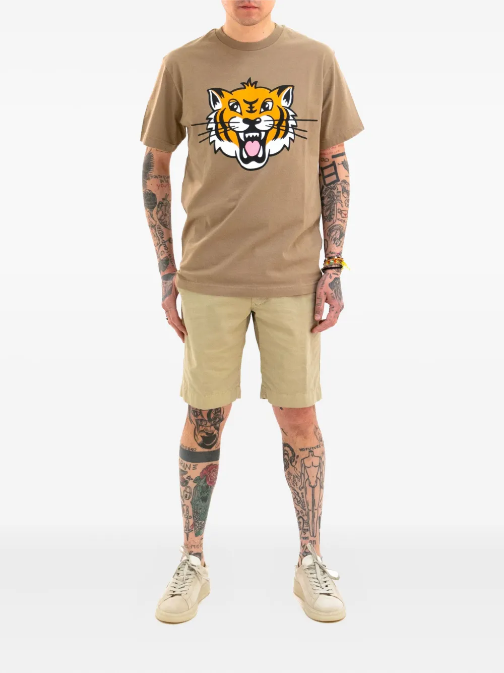 Incotex Katoenen shorts - Beige