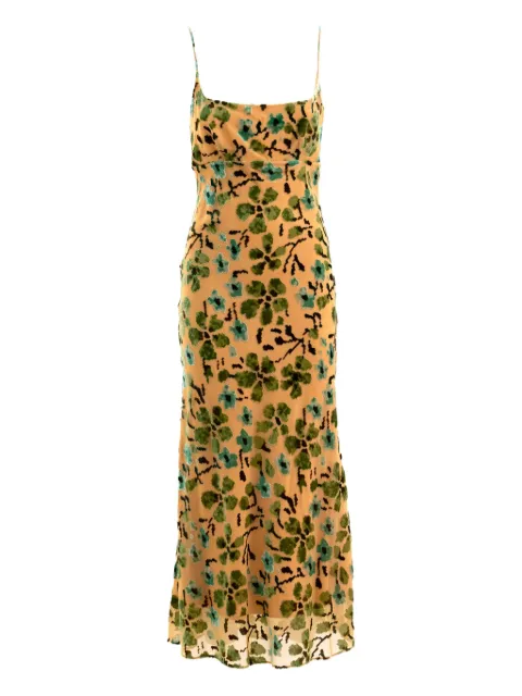 STAUD floral-print midi dress