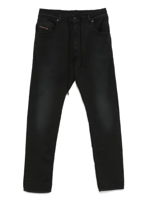 Diesel logo-embroidered jeans