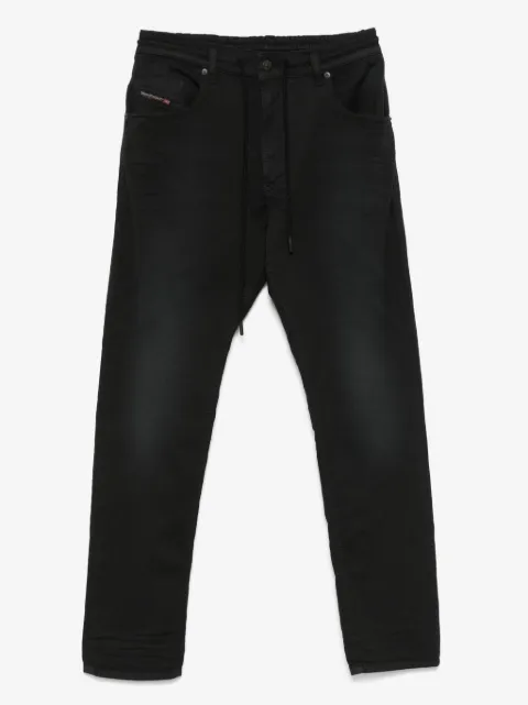 Diesel logo-embroidered jeans