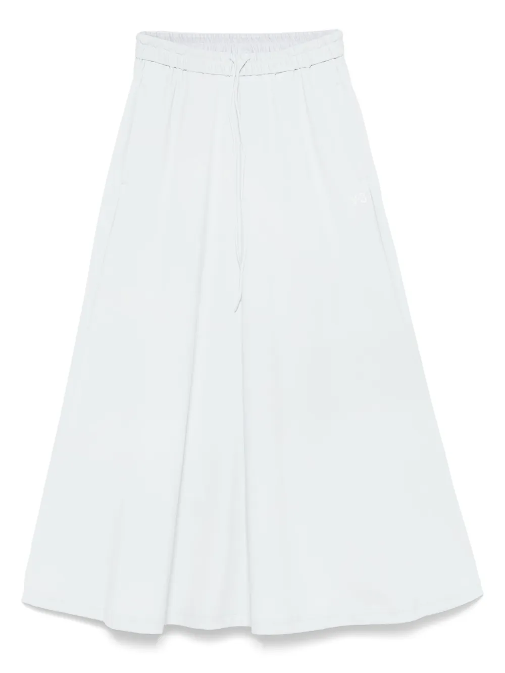 Y-3 3-stripes Midi Skirt In Blue