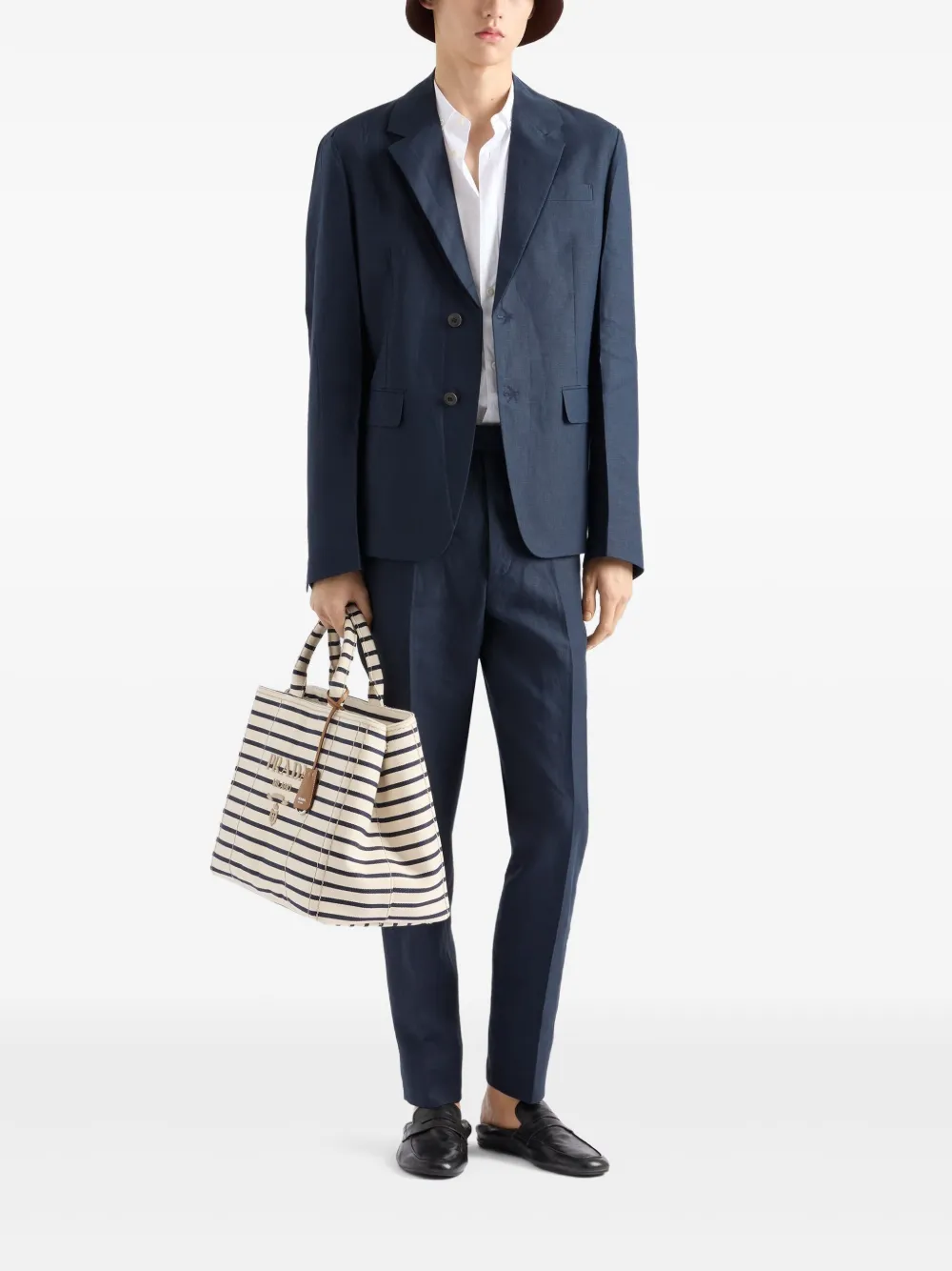 Prada Linnen broek - Blauw