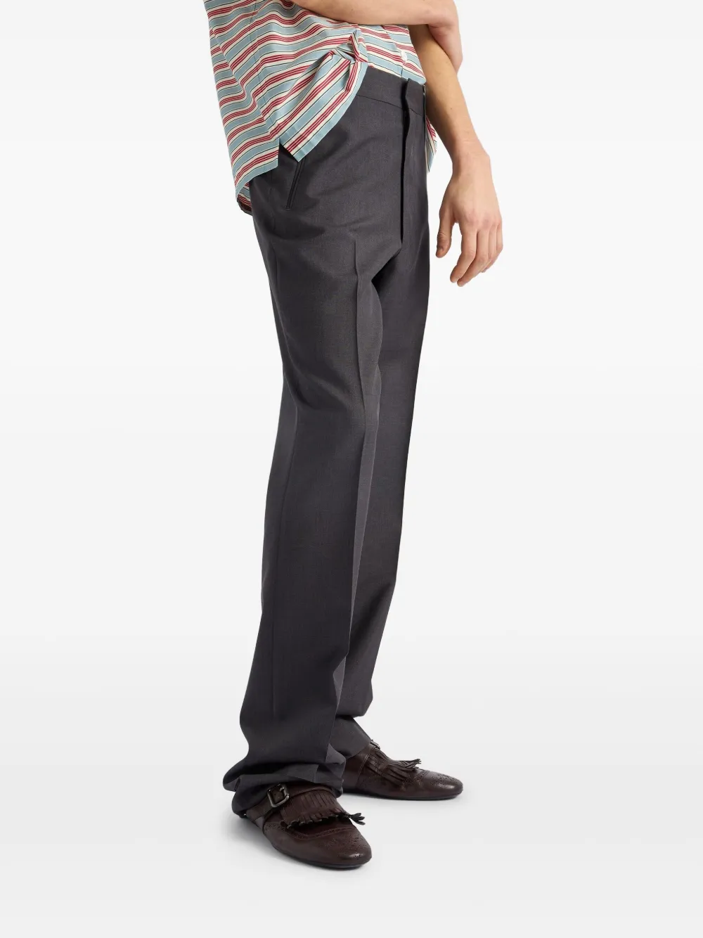 Shop Prada Wool Trousers