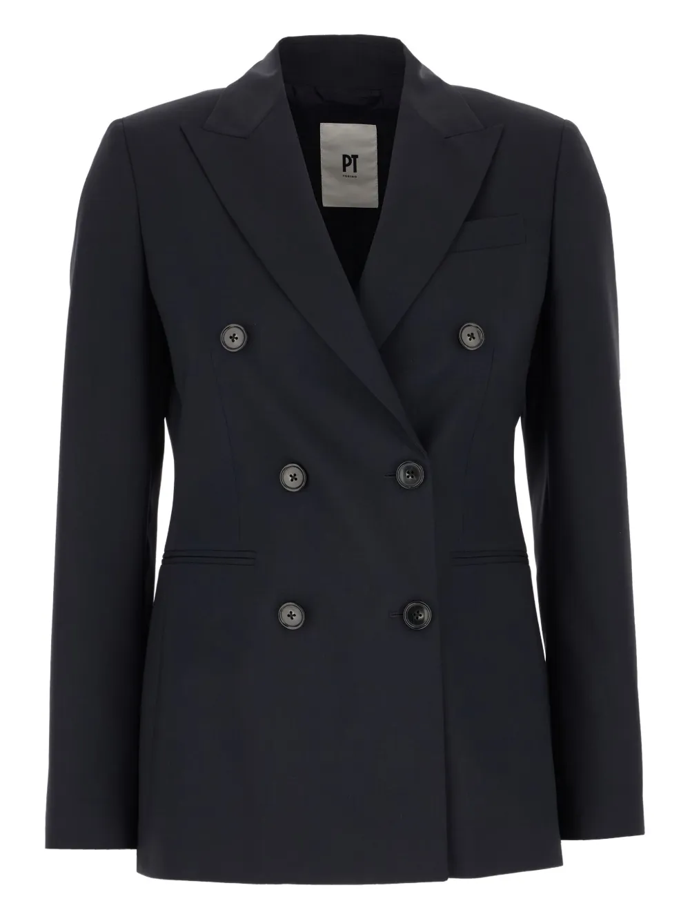 PT Torino Blazer met dubbele rij knopen Blauw