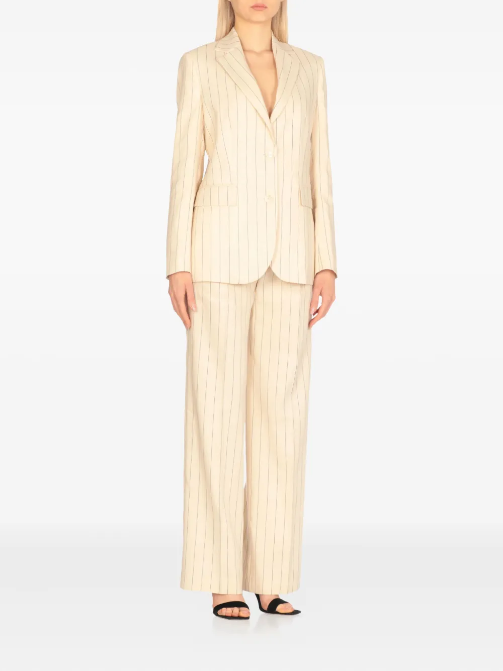 PT Torino Blazer met krijtstreep Beige