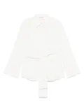 Róhe knotted hammered shirt - Neutrals