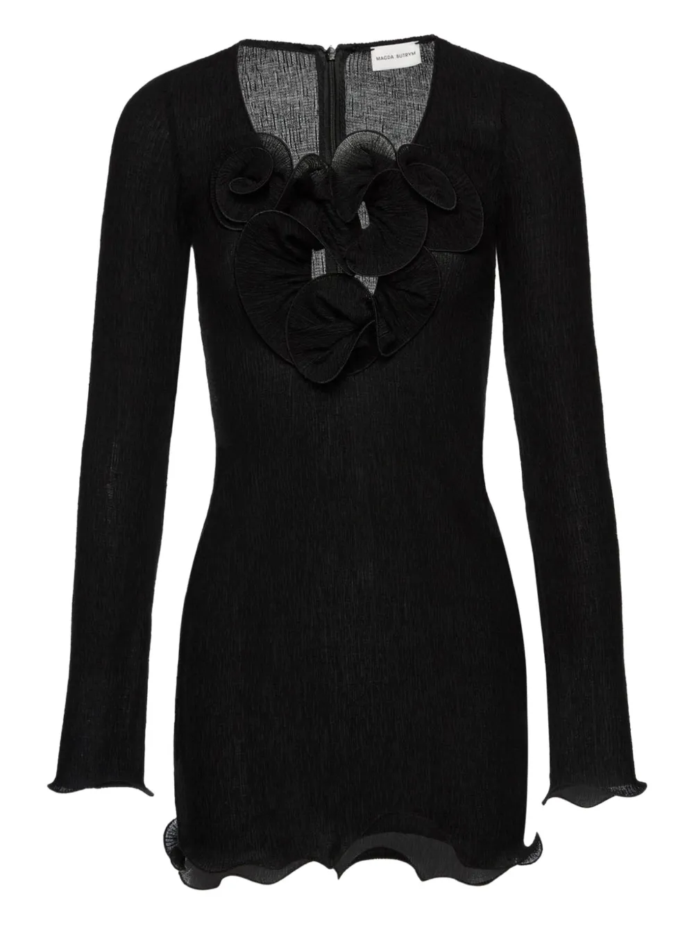 Magda Butrym robe à fleurs appliquées | noir | Image 1