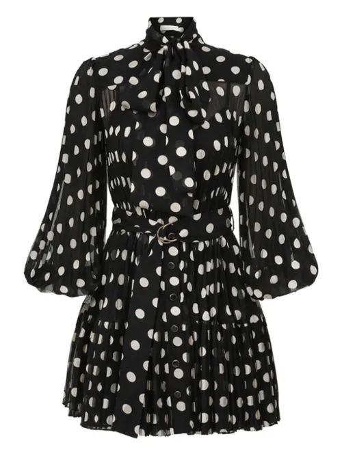 Robe mi-longue à pois - ZIMMERMANN - Modalova