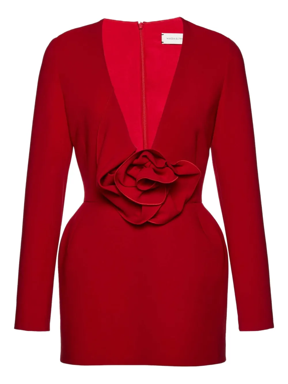 Magda Butrym robe à fleurs appliquées | rouge | Image 1
