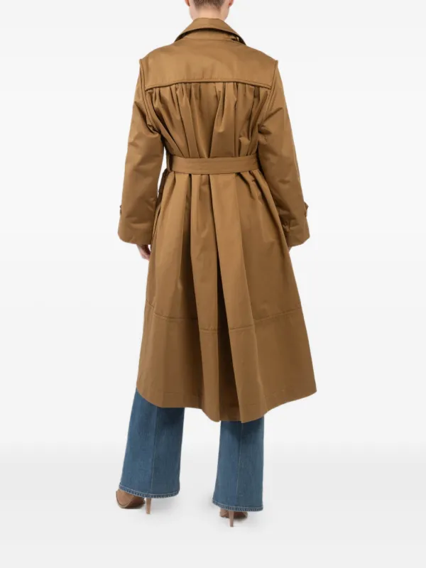 ZIMMERMANN Illuminate Belted Trench Coat | Brown | FARFETCH SG