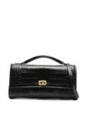 Balenciaga embossed croc crossbody bag - Black