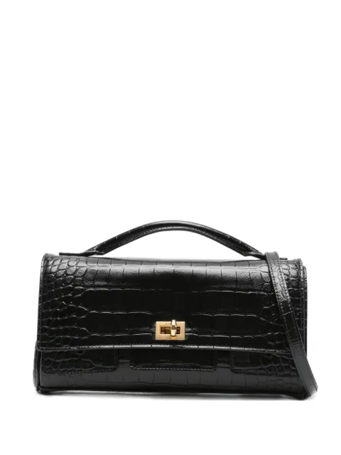 Balenciaga embossed croc crossbody bag