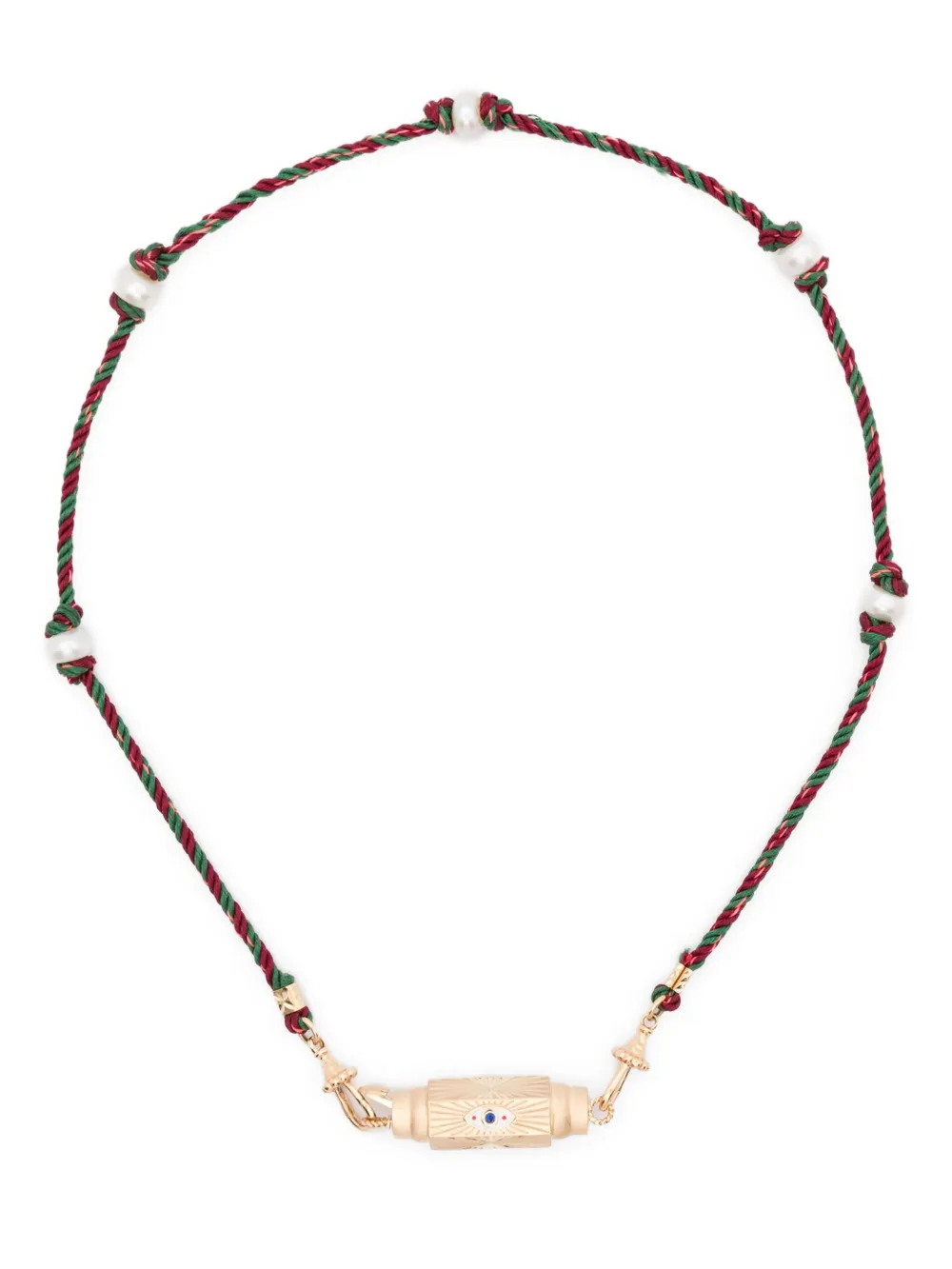 Marie Lichtenberg 14K yellow gold Evil Eye sapphire necklace - ゴールドトーン Marie Lichtenberg 14K yellow gold Evil Eye sapphire necklace - ゴールドトーン