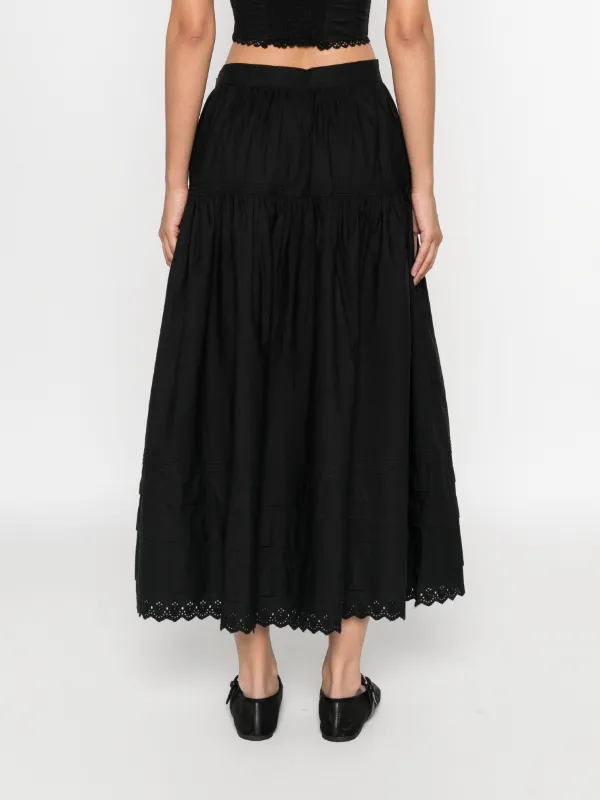 DÔEN Sebastiane Maxi Skirt | Black | FARFETCH CA
