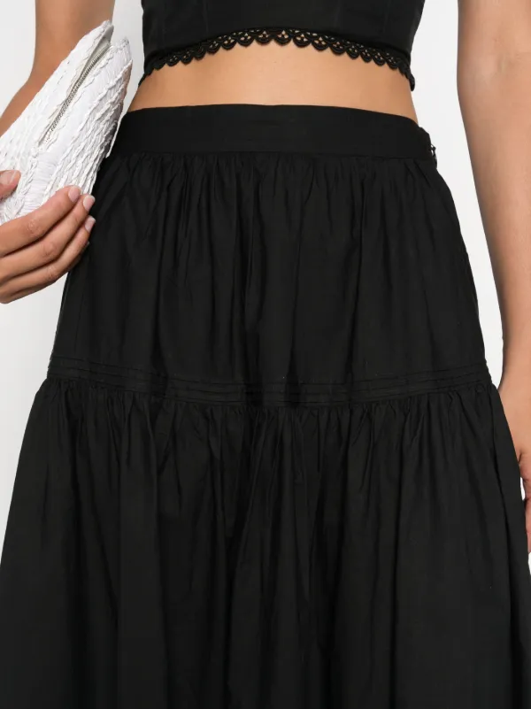 DÔEN Sebastiane Maxi Skirt | Black | FARFETCH CA