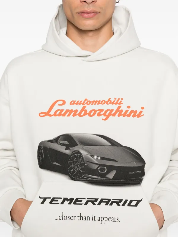 25AW Balenciaga Automobili Lamborghini Hoodie ロゴ パーカー Balenciaga Automobili Lamborghini Hoodie | Black | FARFETCH