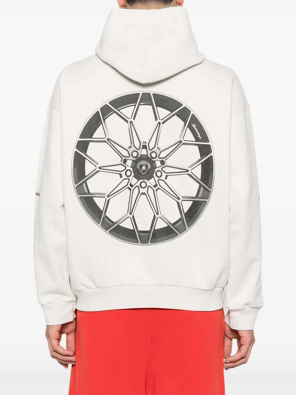 Balenciaga x Automobili Lamborghini hoodie met grafische print Beige