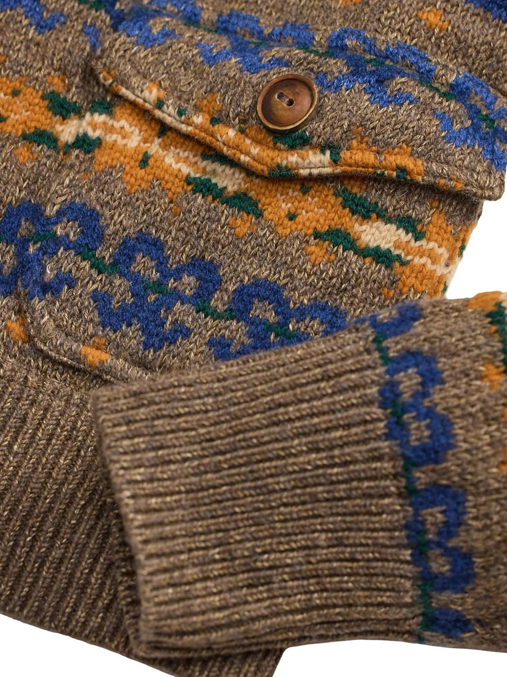 Ralph Lauren RRL Intarsia vest Beige