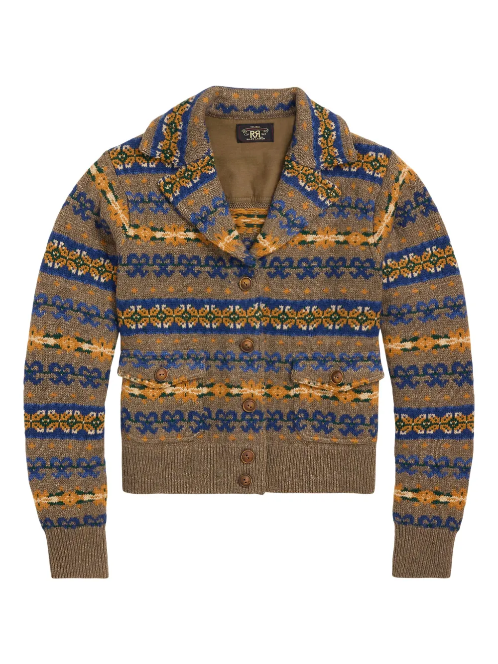 Rrl Intarsia-knit Cardigan