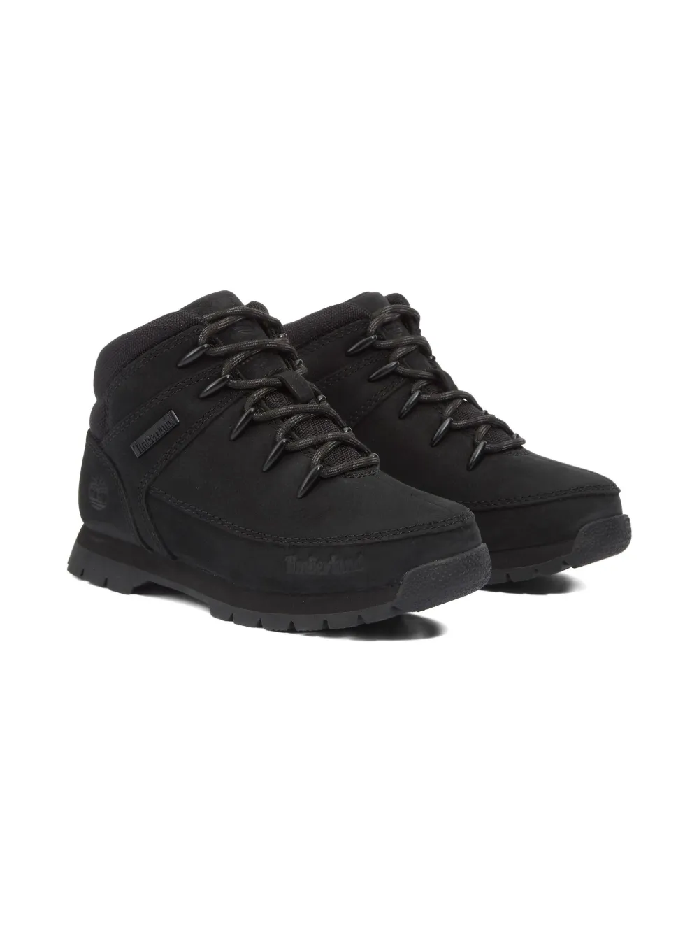 Timberland Kids logo-plaque sneakers - Zwart