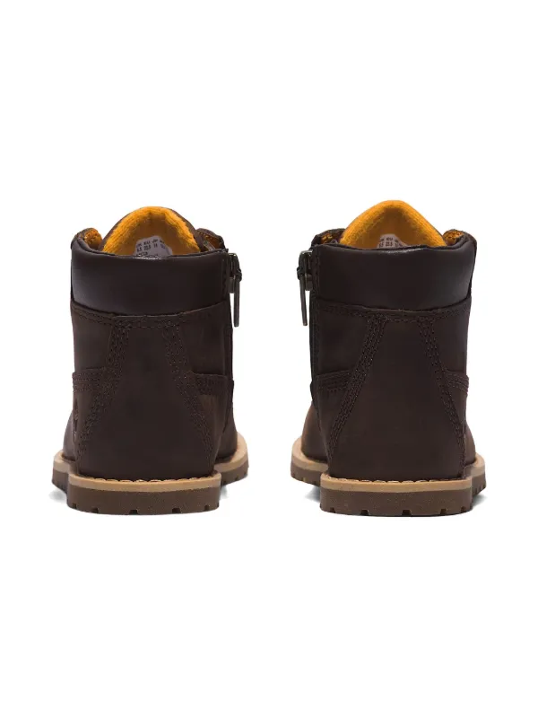 Timberland キッズ ブーツ ブラウン Timberland Kids レザーアンクルブーツ | ブラウン | FARFETCH JP