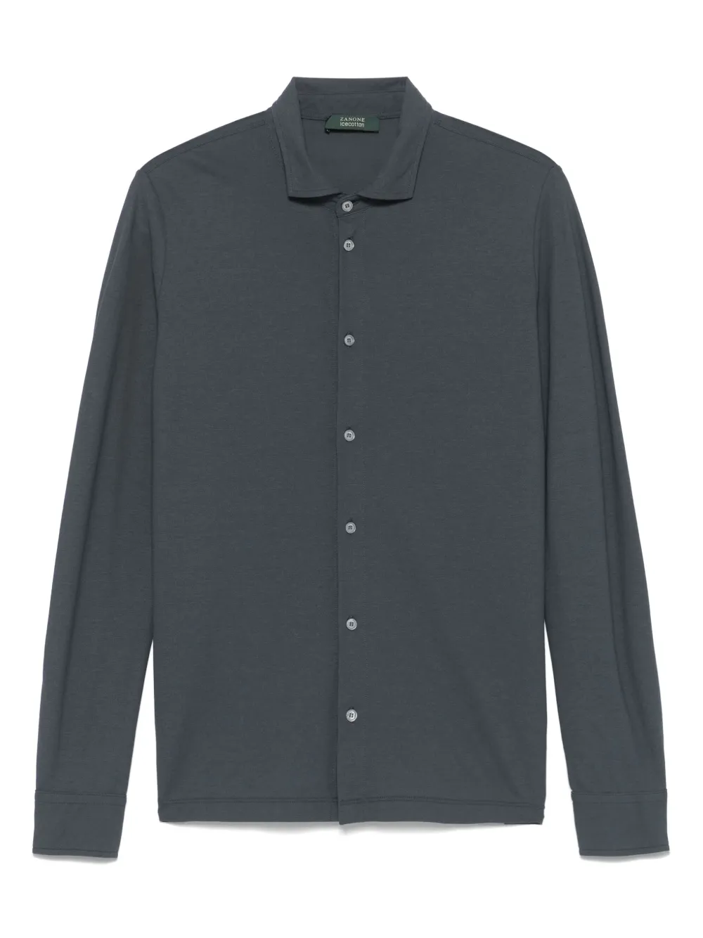 Zanone camisa de tejido jersey | gris | Image 1