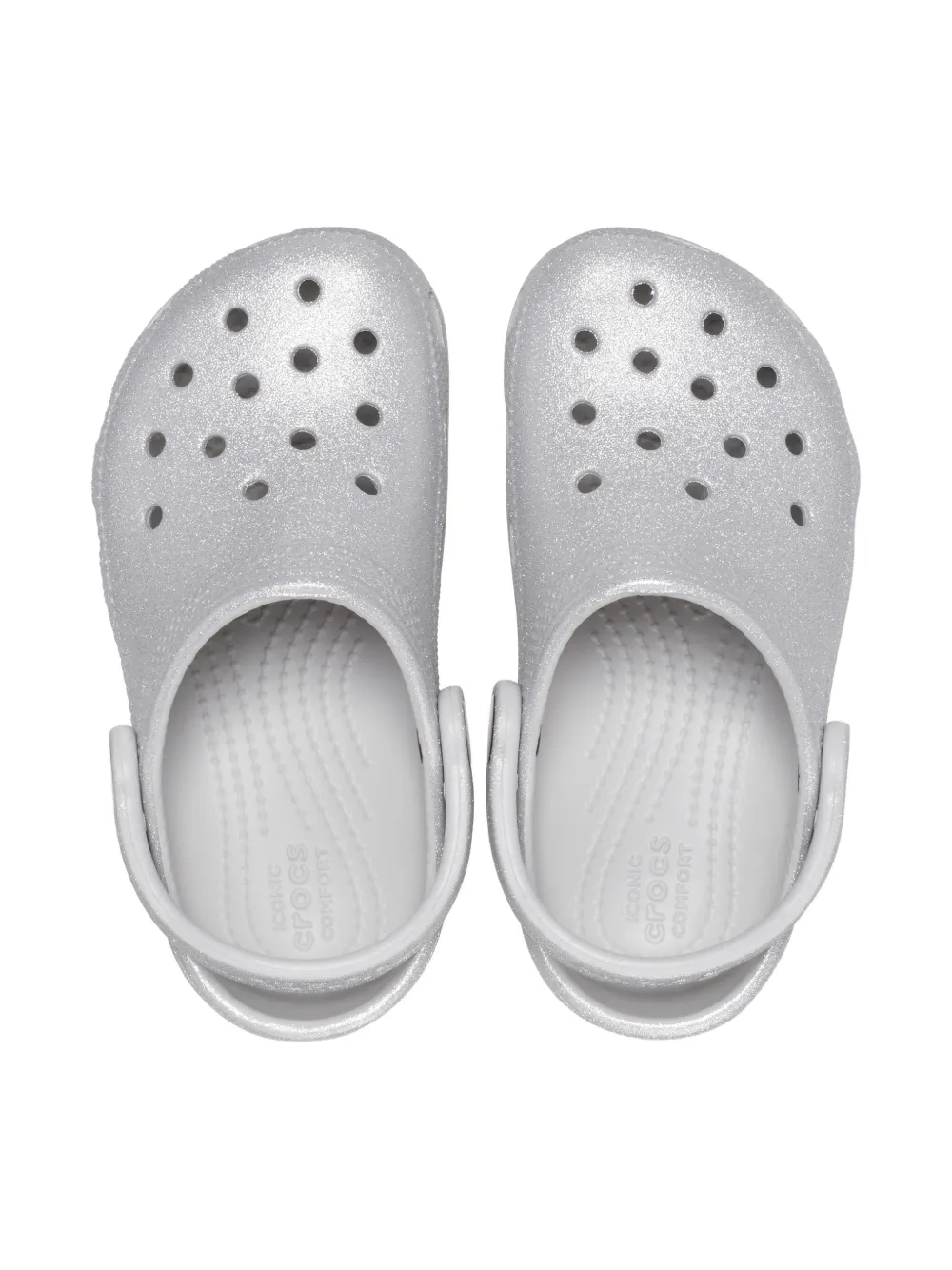 Crocs Kids glitter-detail clogs Grey