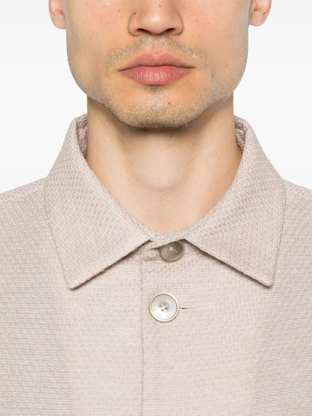Herno Katoenen shirtjack Beige